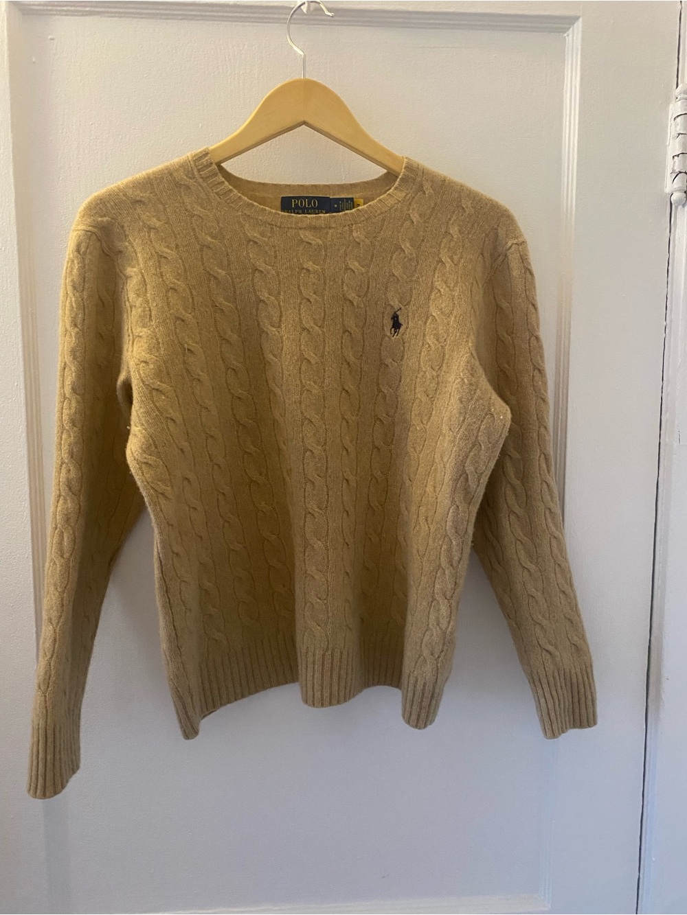 Ralph Lauren Women's Cable Crewneck Sweater - Camel